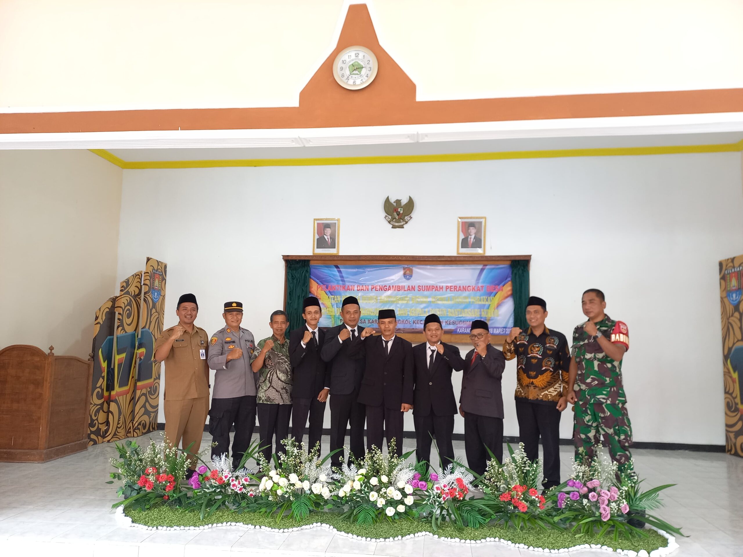 Momen Pelantikan dan Pengambilan Sumpah Perangkat Desa di Tengah Suasana Ramadhan
