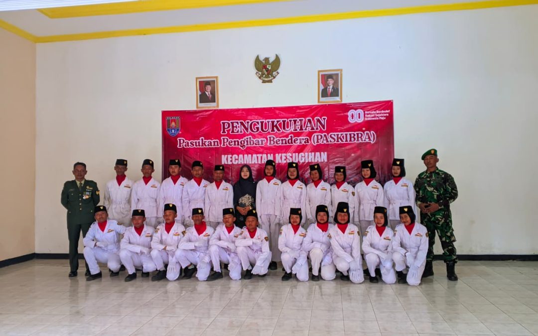 Pengukuhan PASKIBRA Kecamatan Kesugihan: Momen Bersejarah di Pendopo Desa Karangjengkol